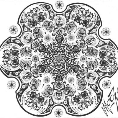 X Small Blossom B&w